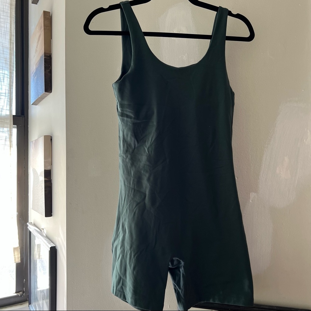 Girlfriend Collective Romper in Moss